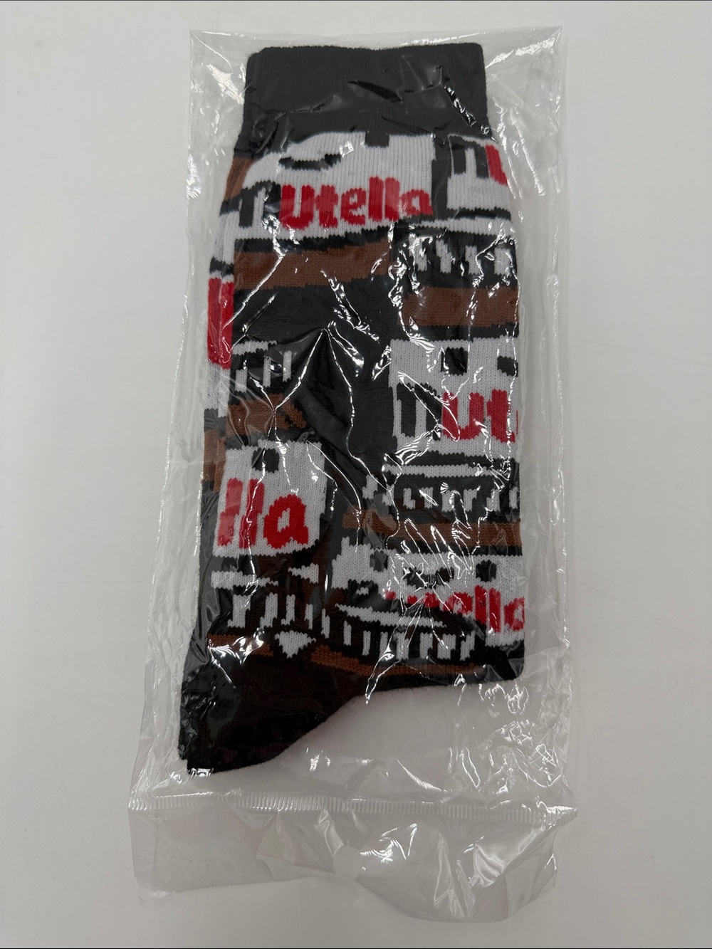 Logo Women’s Crew Socks - Black, Brown, White & Red
